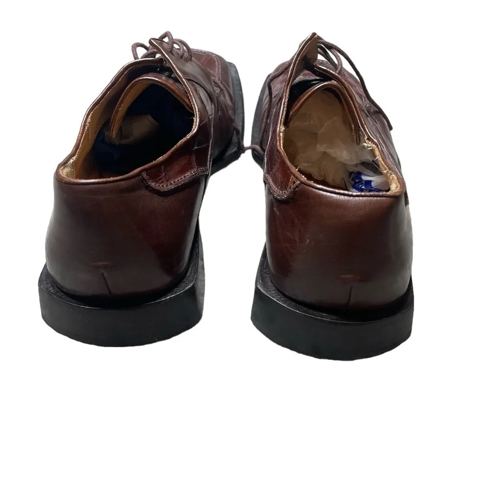 Mezlan Men Genuine Alligator Dress Shoes Piedmont style Brown 10.5 M‎